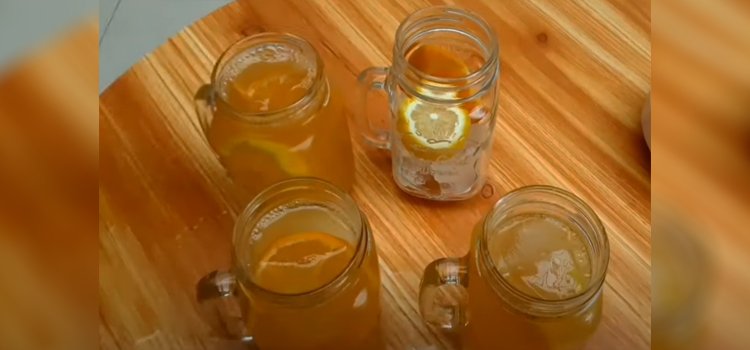 4 glasses of orange juice