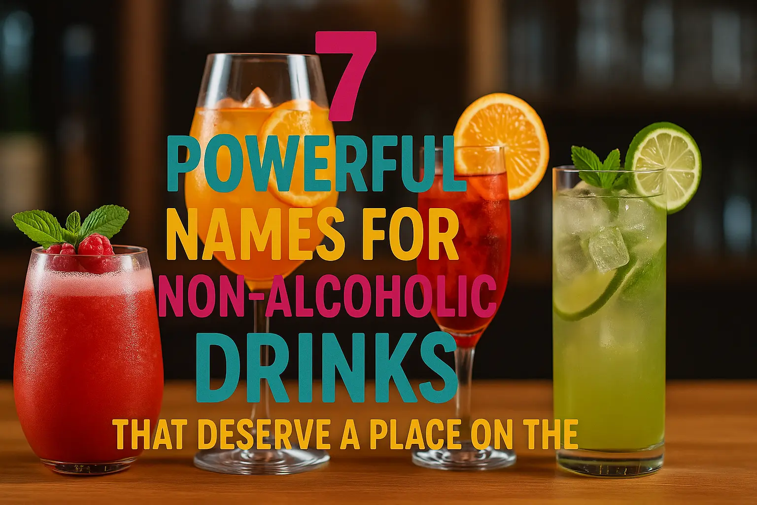 non alcohalic drinks