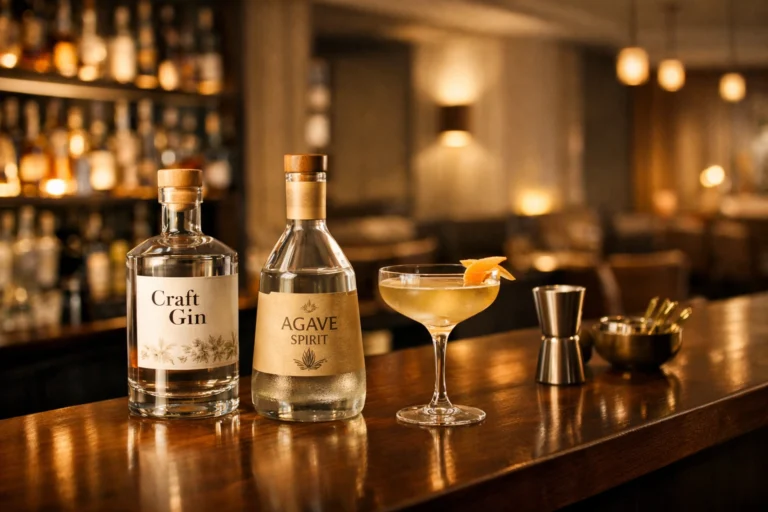 Craft spirits and cocktails representing India’s evolving drinking culture in 2026.