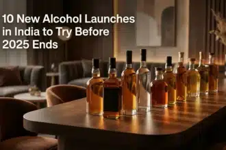 New alcohol launches in India showcasing premium whisky, vodka, rum and liqueur bottles