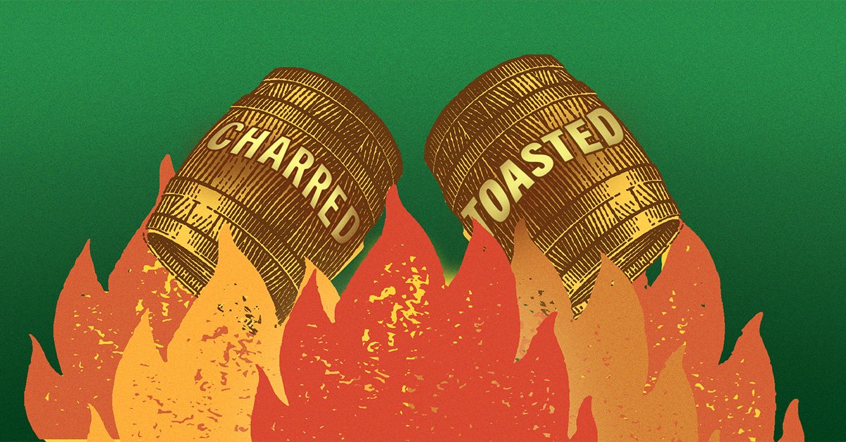 Difference Between Charred and Toasted Whiskey Barrels?